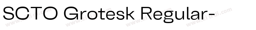 SCTO Grotesk Regular字体转换